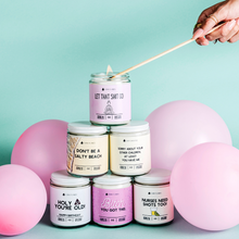 Load image into Gallery viewer, Let That Shit Go (pink)- Funny Candle