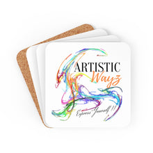 Load image into Gallery viewer, Artistic Wayz design logo Cork Back Coaster*