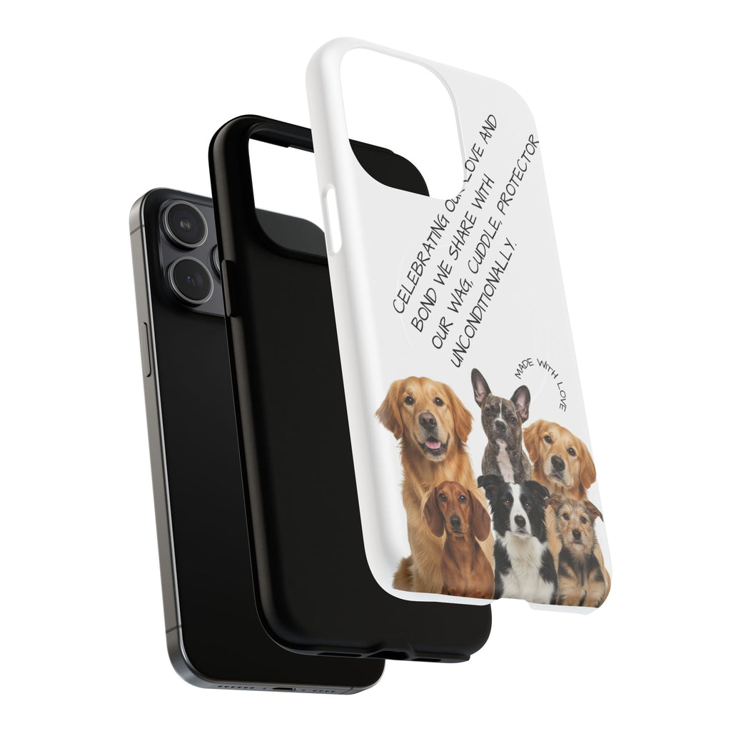 Dog Lover Tough Magnetic Phone Case — "Celebrating Our Bond" Rescue & Pet Tribute