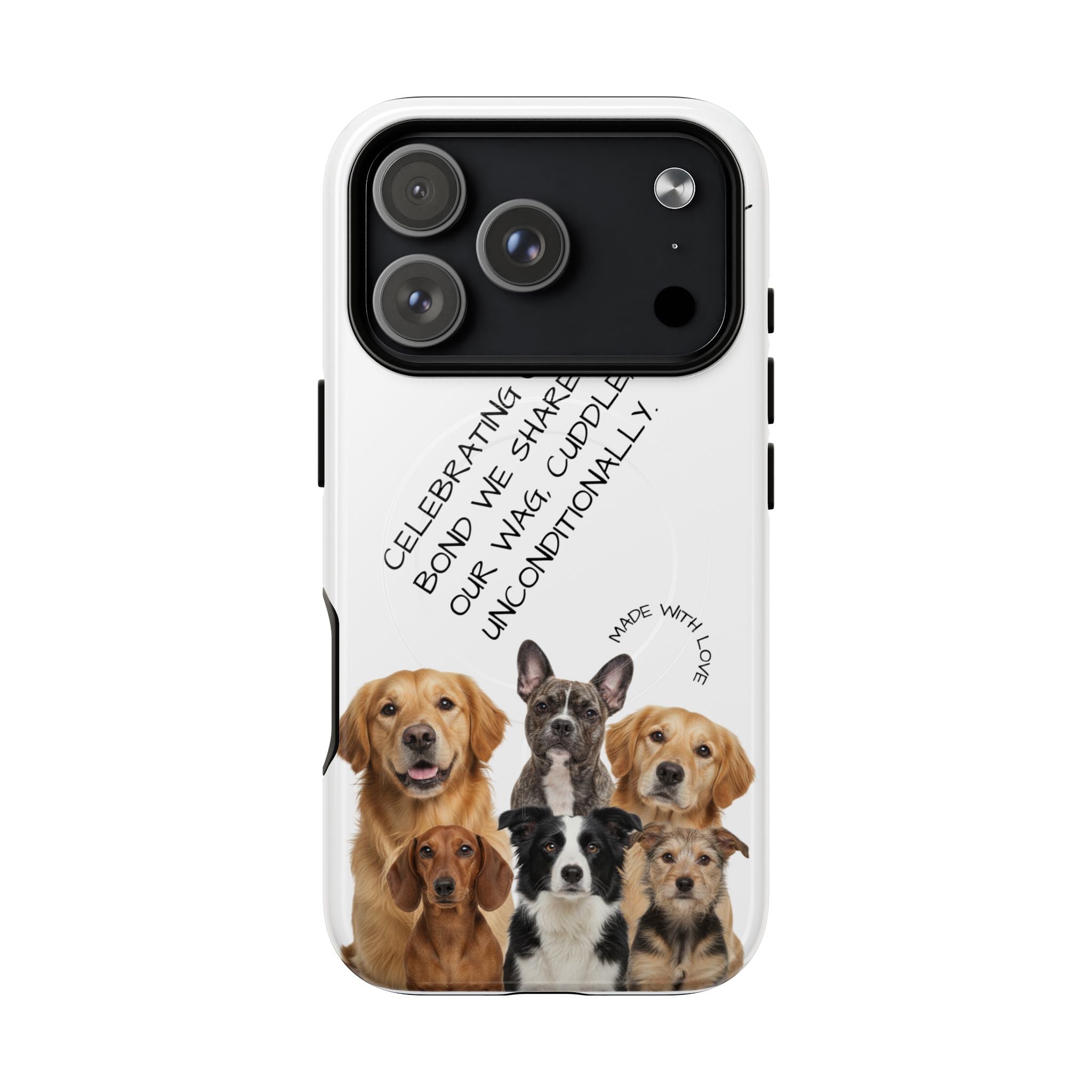 Dog Lover Tough Magnetic Phone Case — "Celebrating Our Bond" Rescue & Pet Tribute