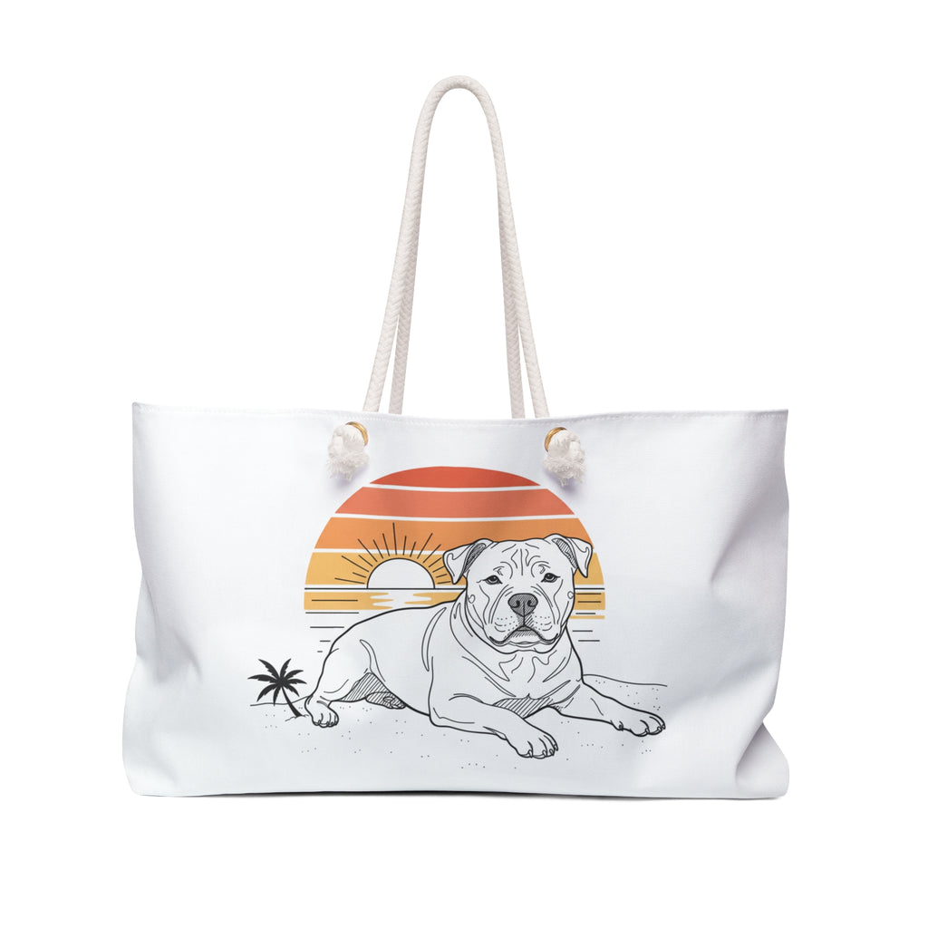 Dog Lover Forever Weekender Bag — Bully Breed Beach Tote