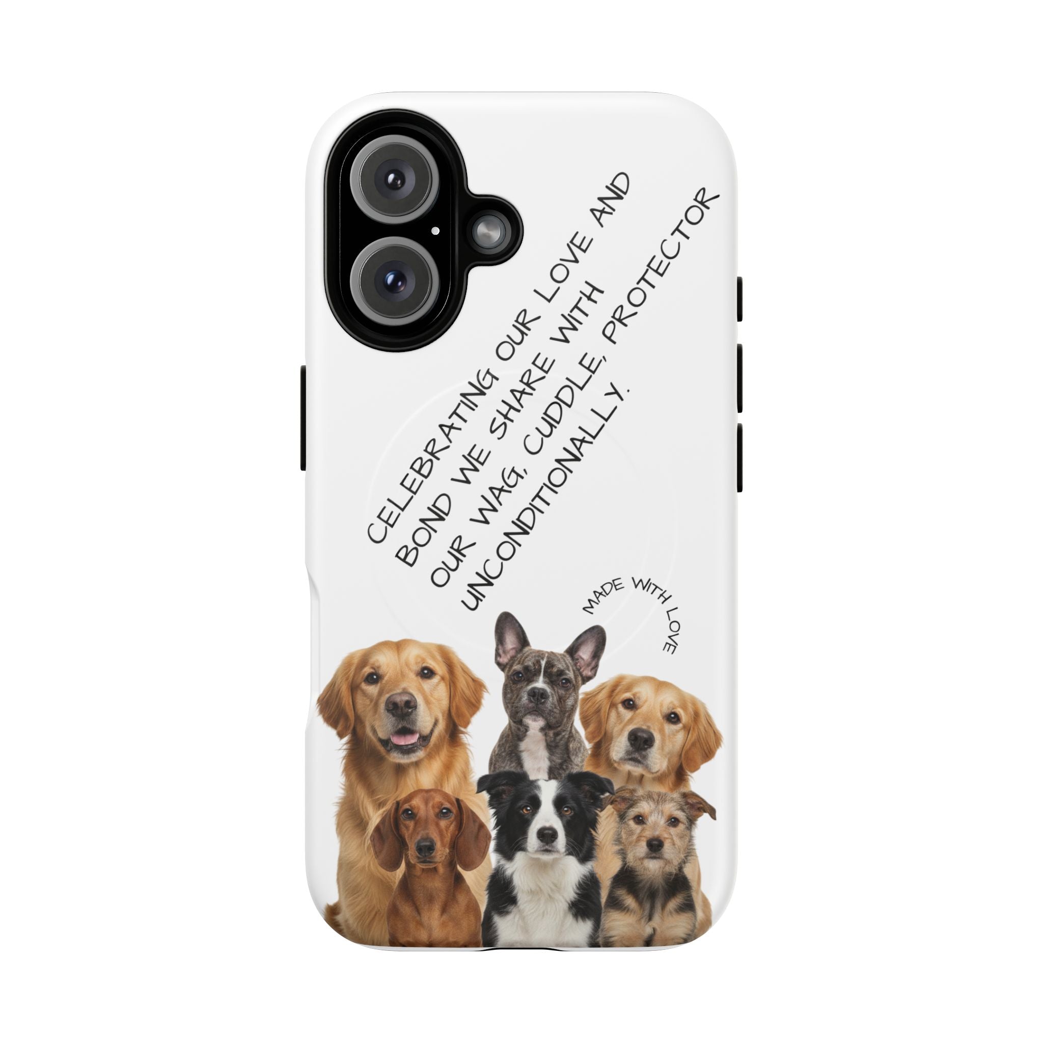 Dog Lover Tough Magnetic Phone Case — "Celebrating Our Bond" Rescue & Pet Tribute
