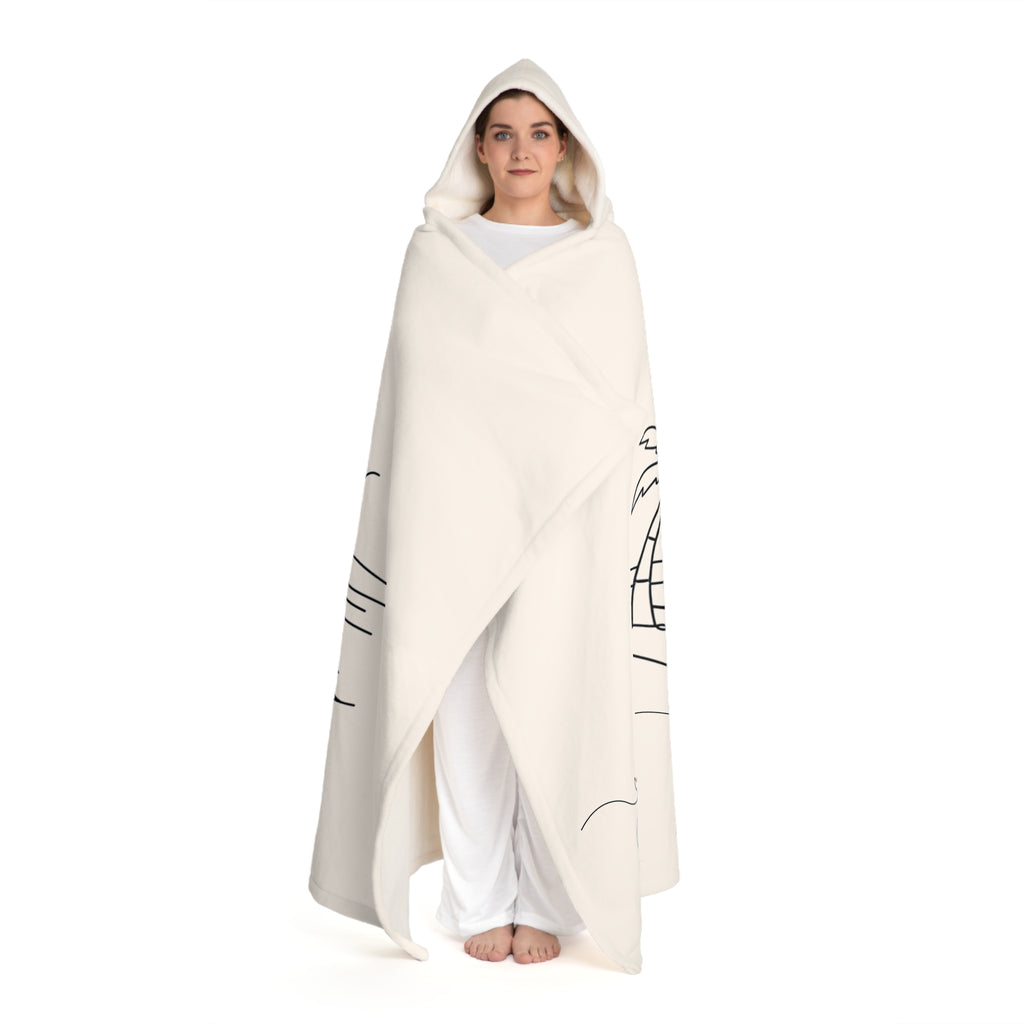 Hooded Sherpa Blanket – Cozy Fleece Wrap with Hood