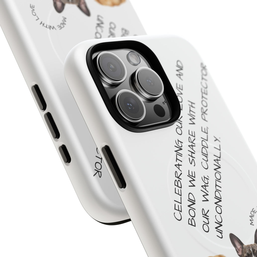 Dog Lover Tough Magnetic Phone Case — "Celebrating Our Bond" Rescue & Pet Tribute