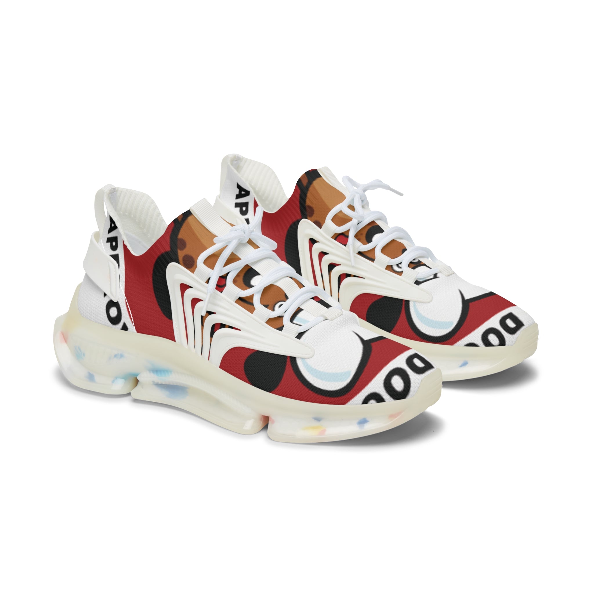 Cartoon Dog Women's Mesh Sneakers — Cute Casual Dog Print Shoes