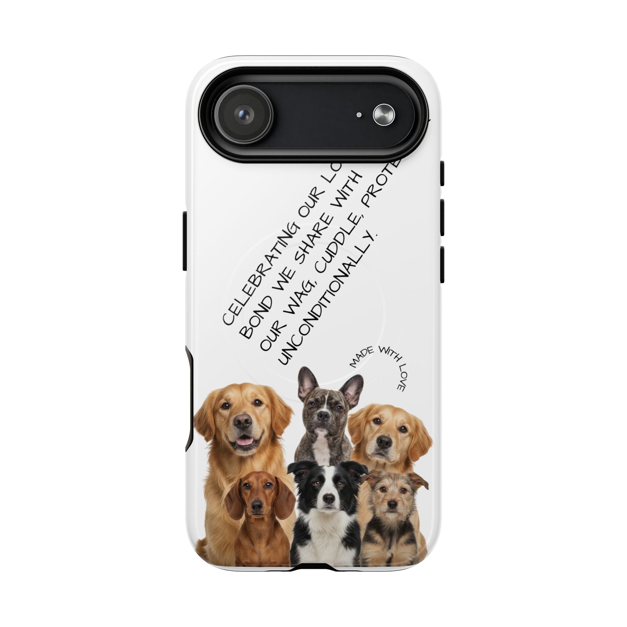 Dog Lover Tough Magnetic Phone Case — "Celebrating Our Bond" Rescue & Pet Tribute