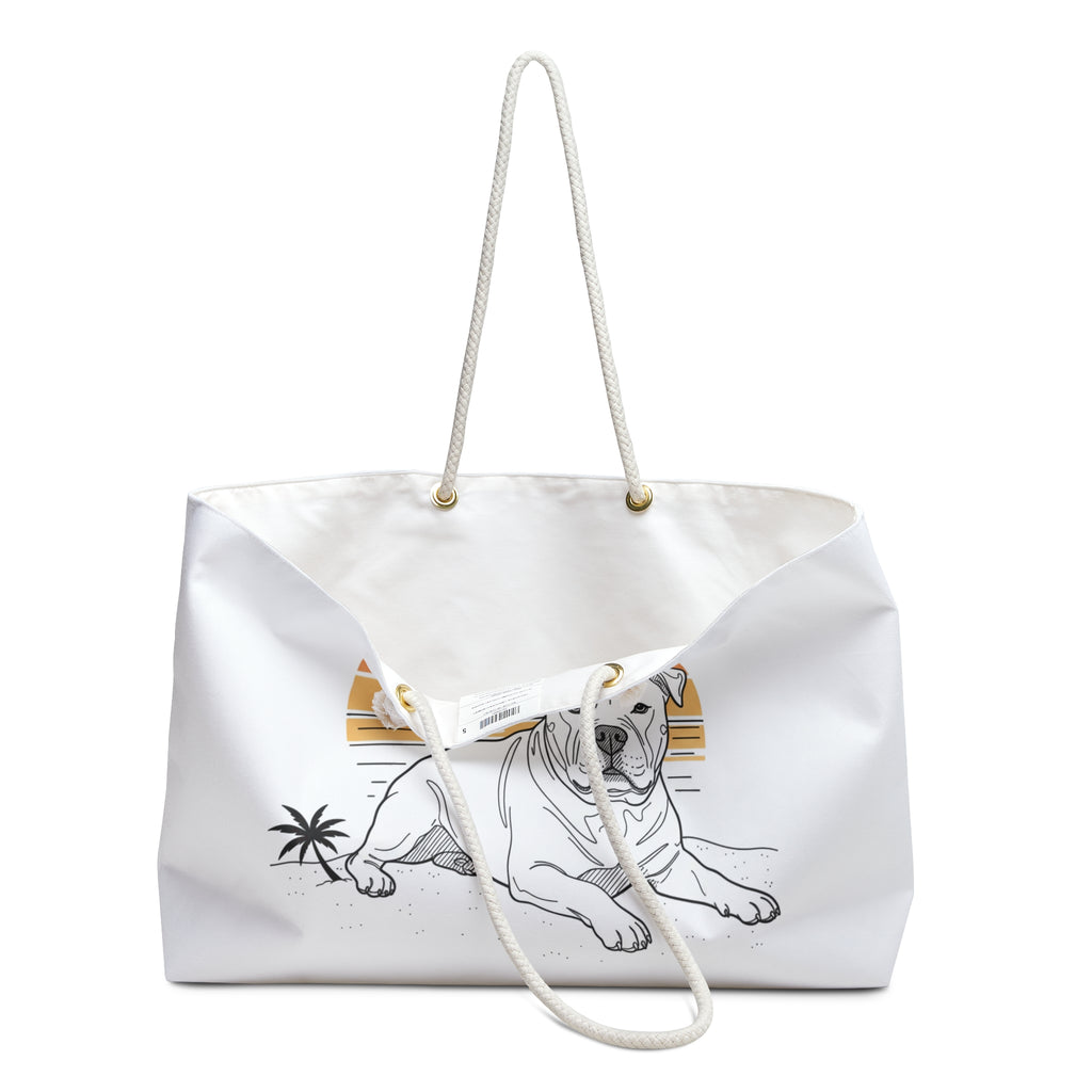 Dog Lover Forever Weekender Bag — Bully Breed Beach Tote