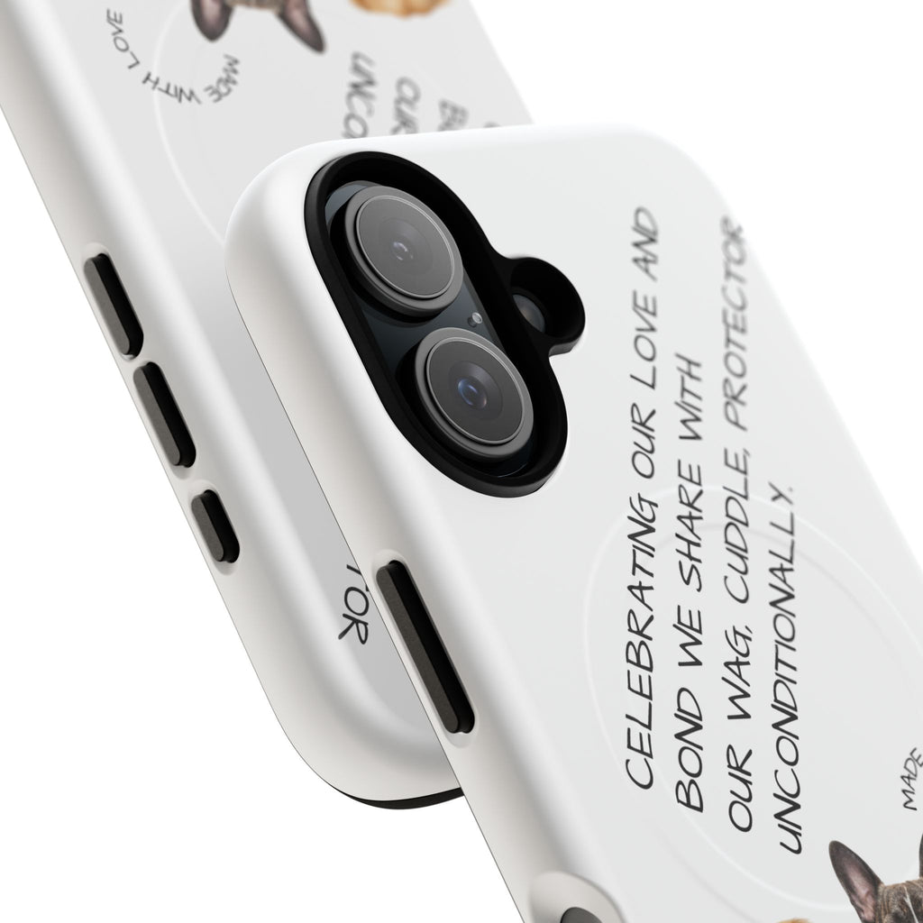 Dog Lover Tough Magnetic Phone Case — "Celebrating Our Bond" Rescue & Pet Tribute