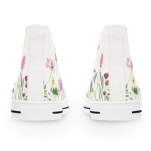 Load image into Gallery viewer, Floral High Top Sneakers - Stylish Women&#39;s High-Top Shoes, Trendy Sneakers for Casual Wear, Spring Fashion, Unique Floral Design, [...]
