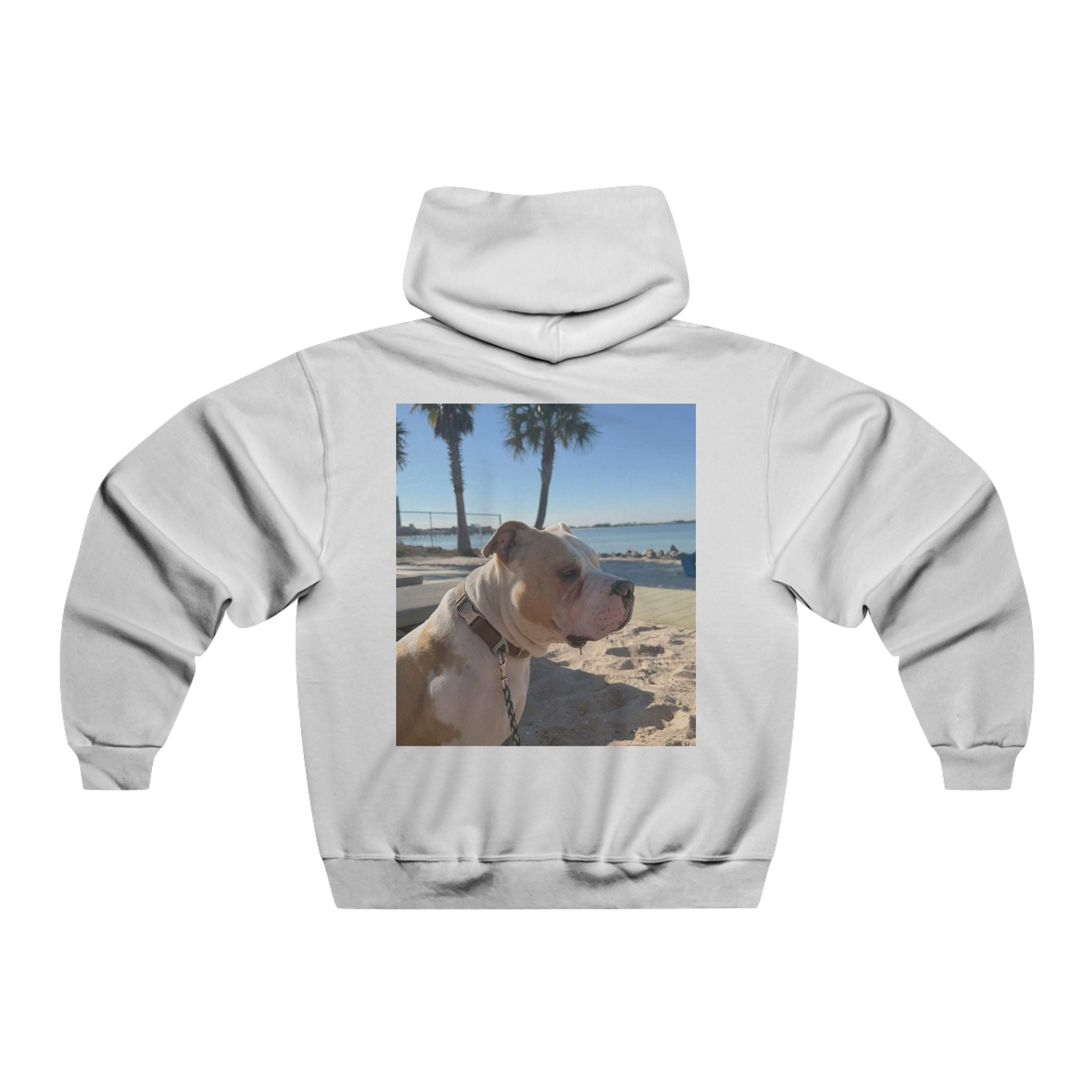 Ghost Palm Photo Hoodie — Personalized Beach Dog Sweatshirt