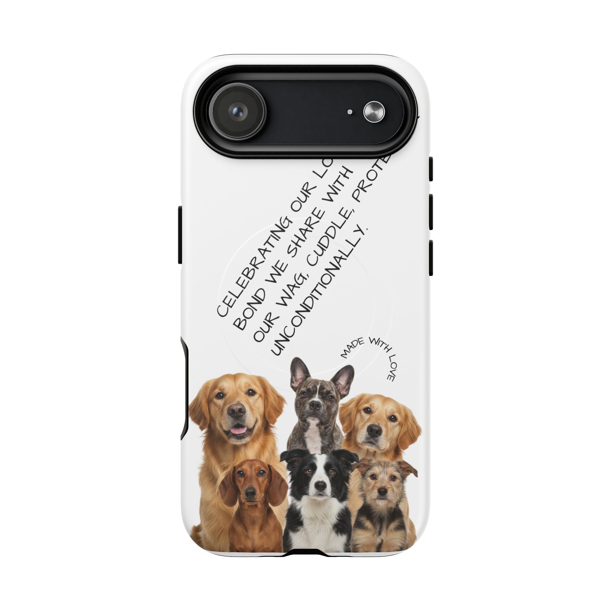 Dog Lover Tough Magnetic Phone Case — "Celebrating Our Bond" Rescue & Pet Tribute