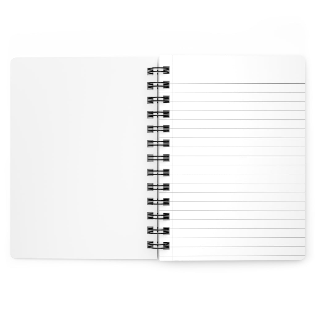 Smoky Heart Spiral Journal — Black Aesthetic Notebook for Notes & Reflection