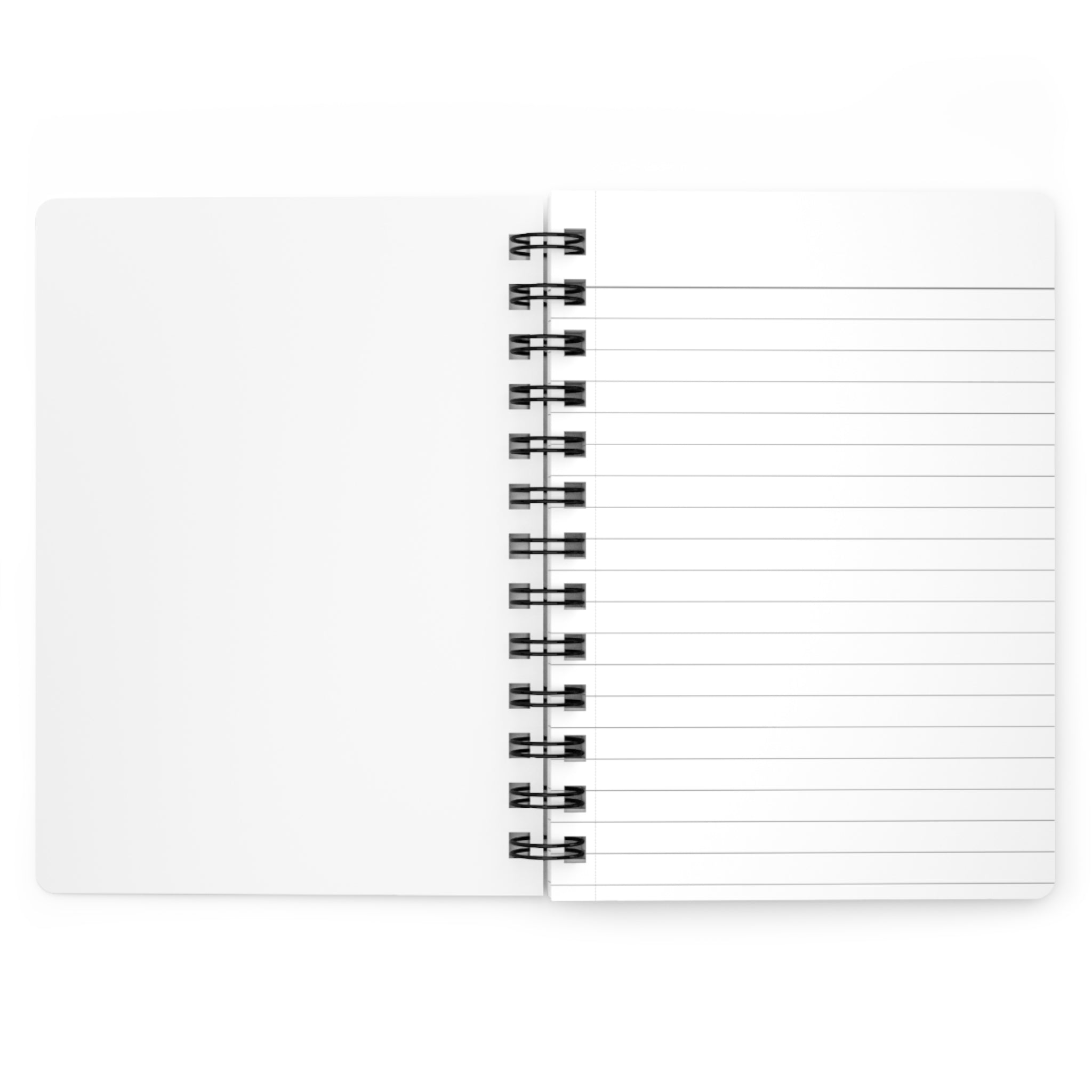 Smoky Heart Spiral Journal — Black Aesthetic Notebook for Notes & Reflection