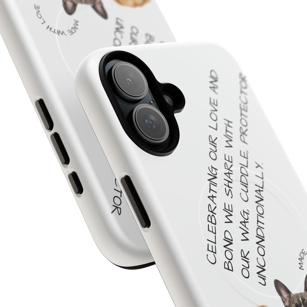 Dog Lover Tough Magnetic Phone Case — "Celebrating Our Bond" Rescue & Pet Tribute