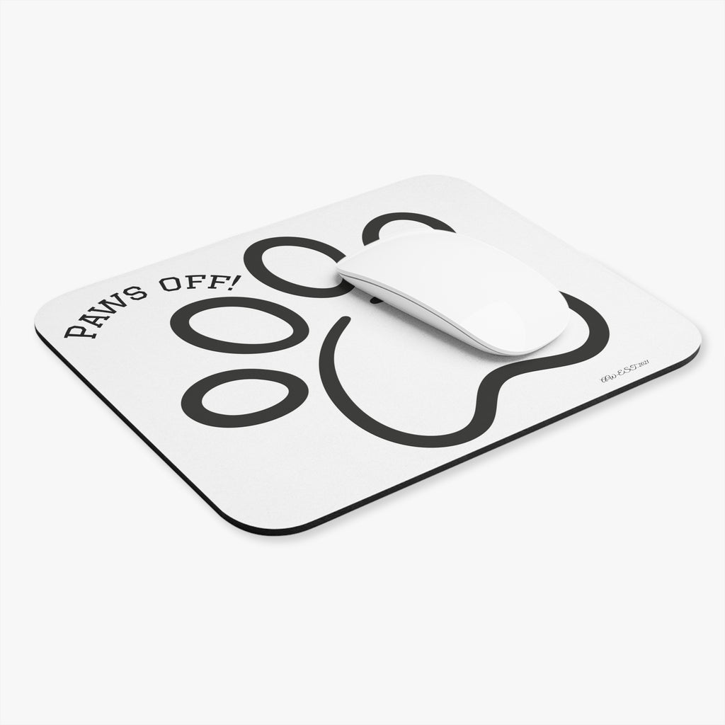 Paws Off! Paw Print Mouse Pad — Funny Cat & Dog Desk Mat