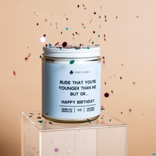 Load image into Gallery viewer, Rude That You&#39;re Younger Than Me But Ok. . . Happy Birthday
