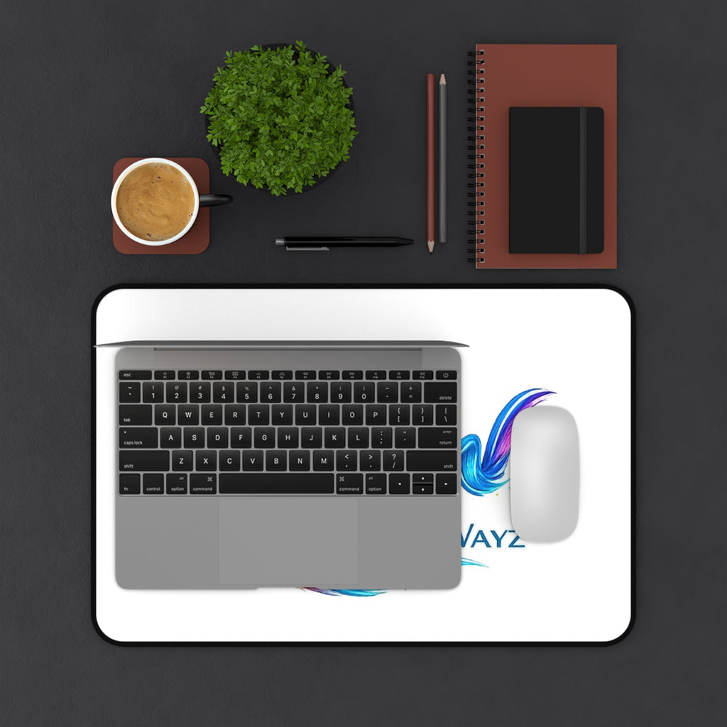 Creative Artistic Wayz Desk Mat — Colorful Logo Mouse Pad