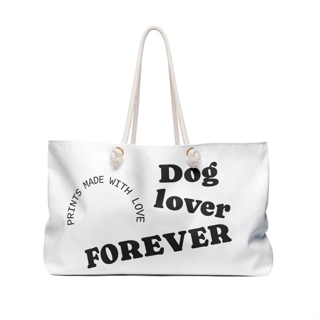 Dog Lover Forever Weekender Bag — Bully Breed Beach Tote