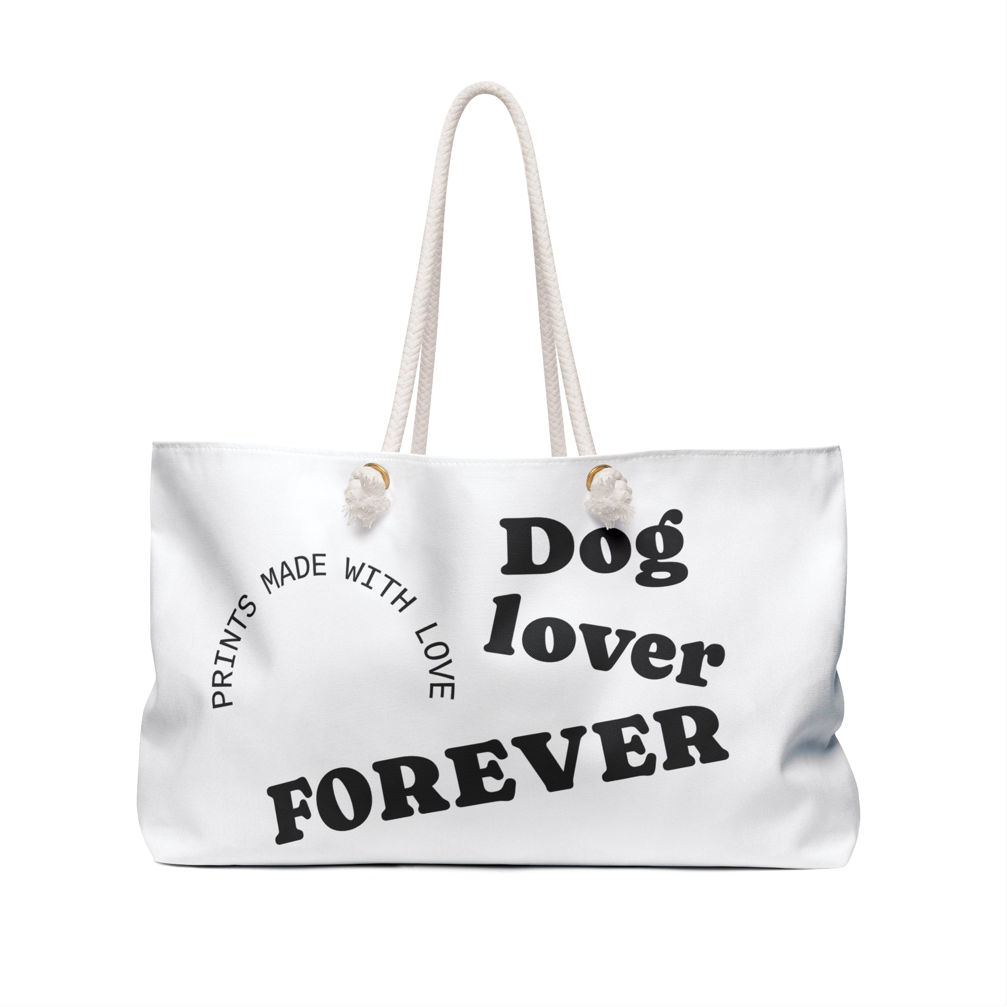 Dog Lover Forever Weekender Bag — Bully Breed Beach Tote