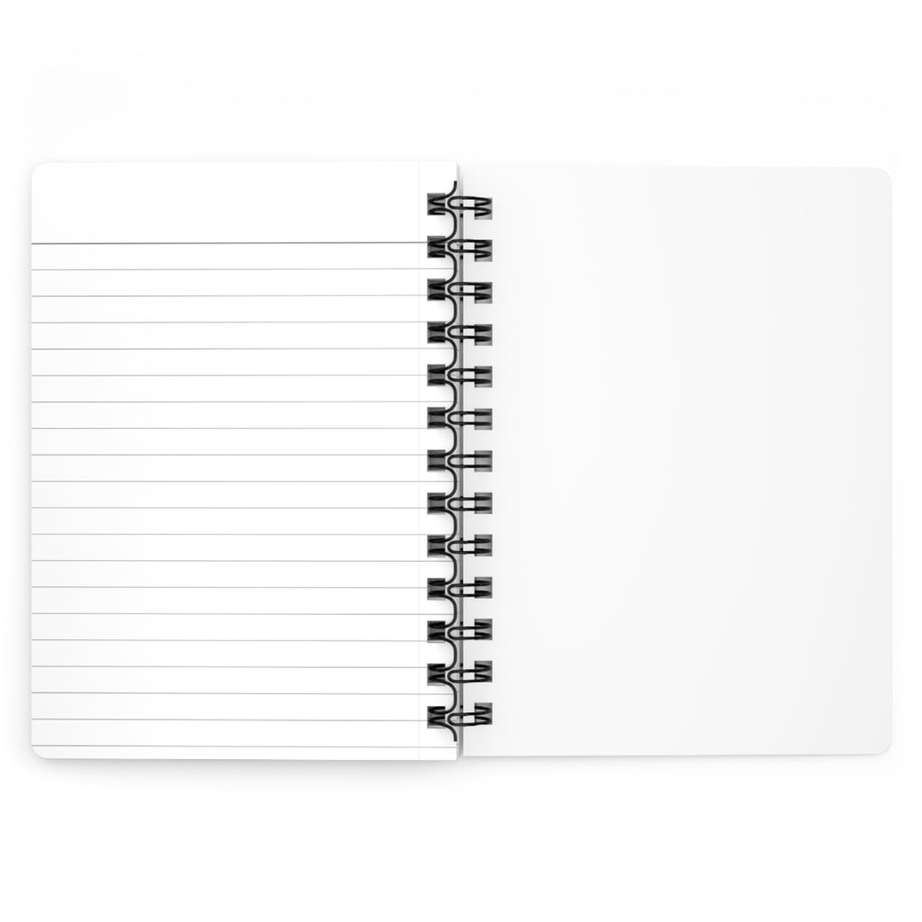 Smoky Heart Spiral Journal — Black Aesthetic Notebook for Notes & Reflection