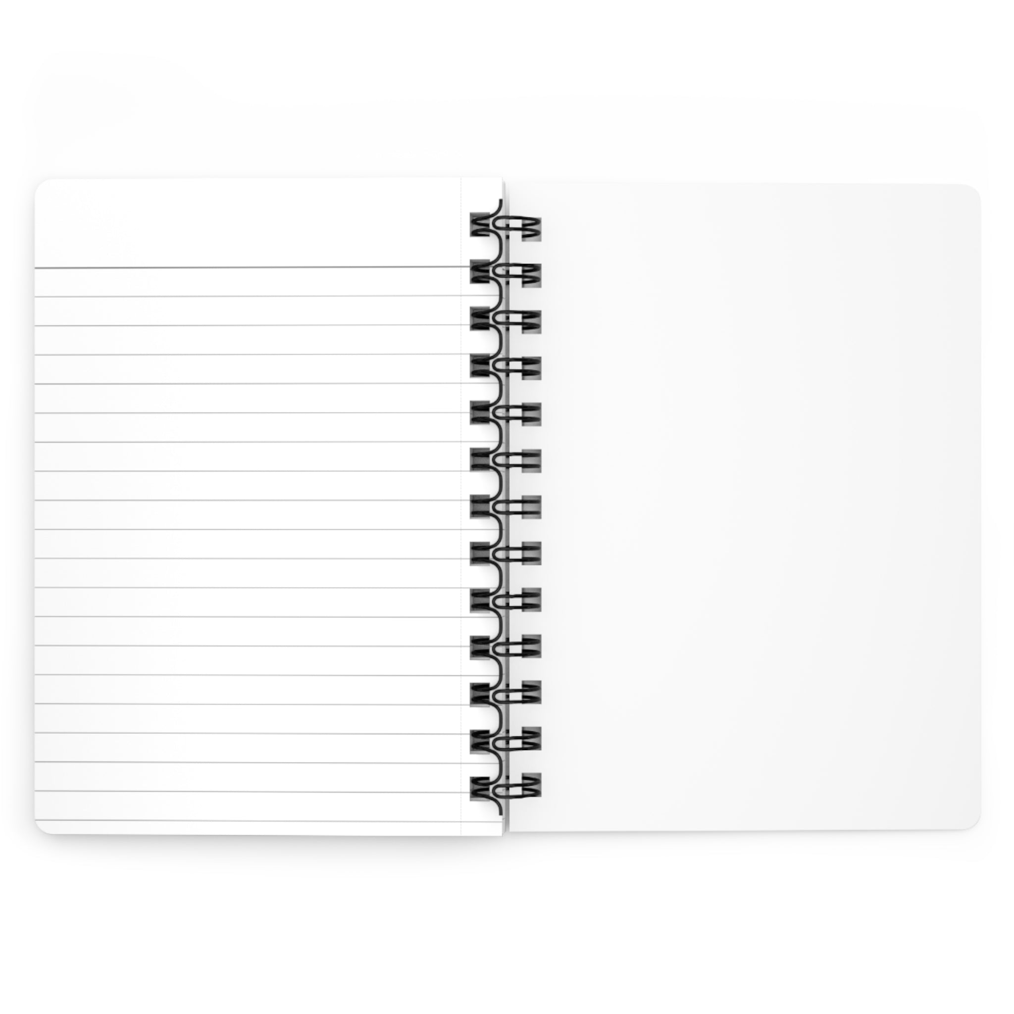 Smoky Heart Spiral Journal — Black Aesthetic Notebook for Notes & Reflection